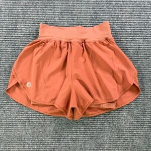 Smartwool Intraknit Active Lined Shorts Womens XS Rust Orange Merino Blend Run